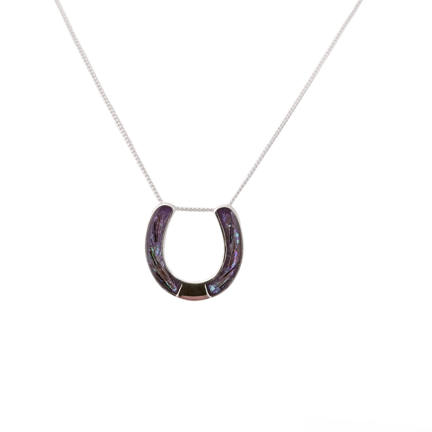 Floating Horse Shoe Necklace