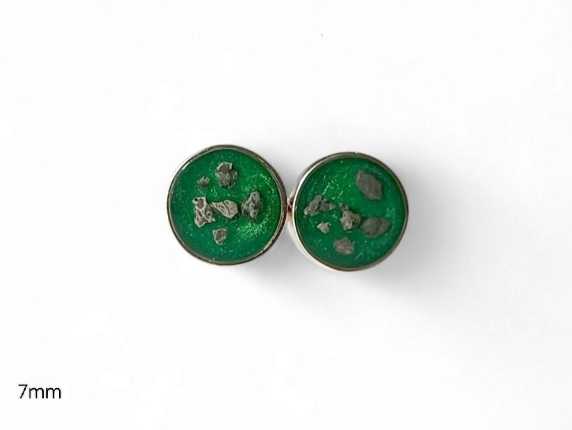 Round Stud Earrings