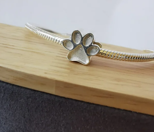 Paw Print Bracelet Charm