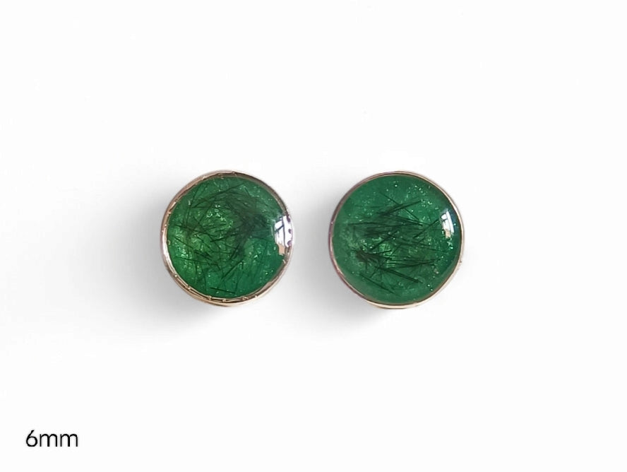 Round Stud Earrings