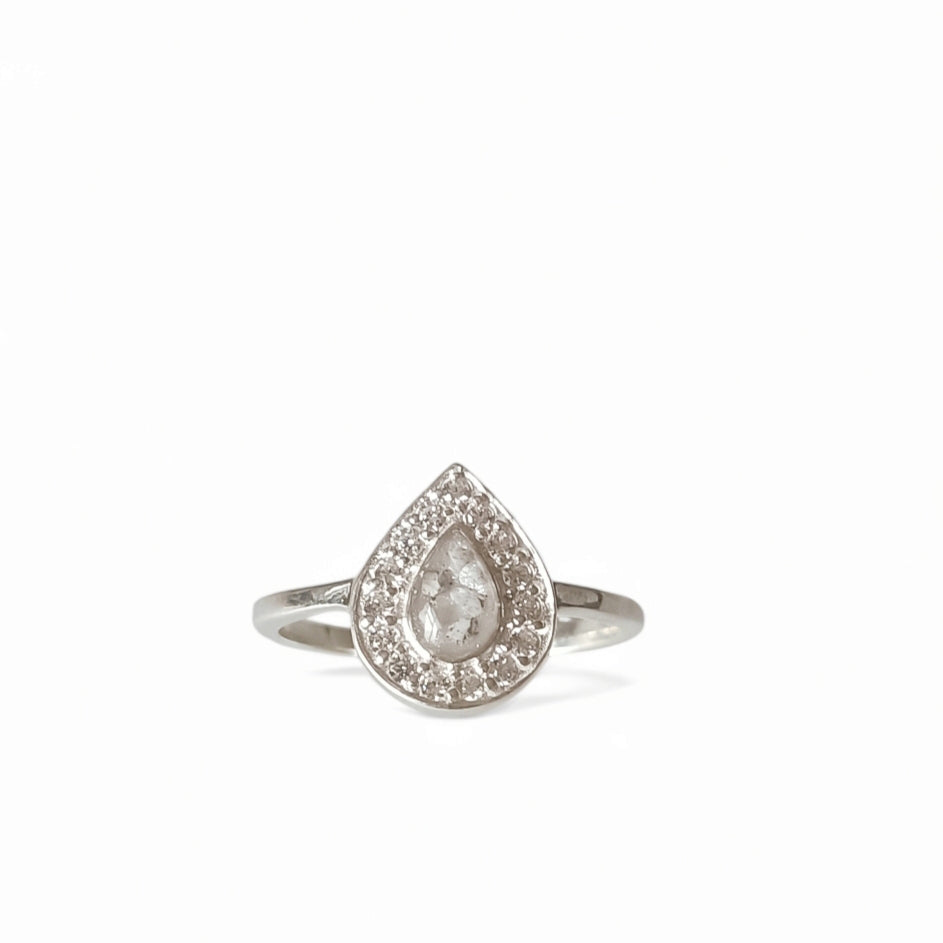 CZ Teardrop Ring