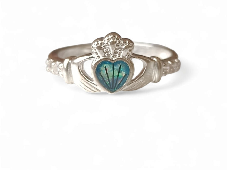 Claddagh Heart CZ Ring