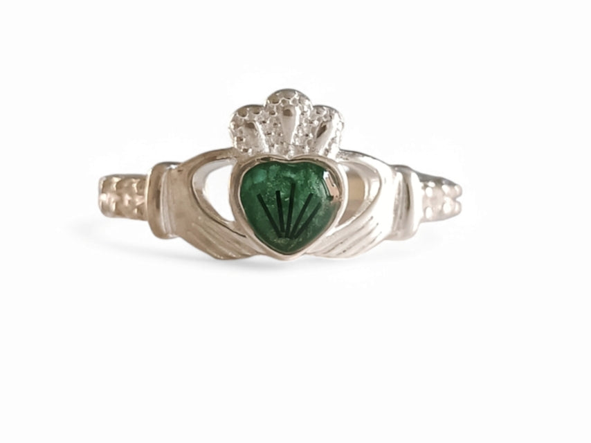Claddagh Heart CZ Ring