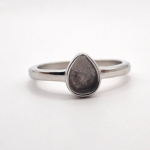 Stainless Steel Tear Drop Ring