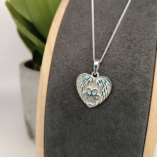 Angel Heart Paw Necklace