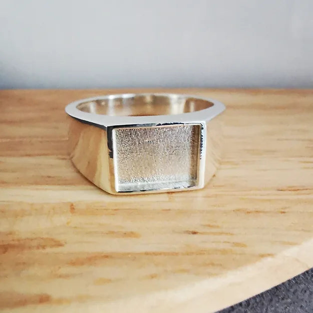 Men's Rectangular Signet Ring