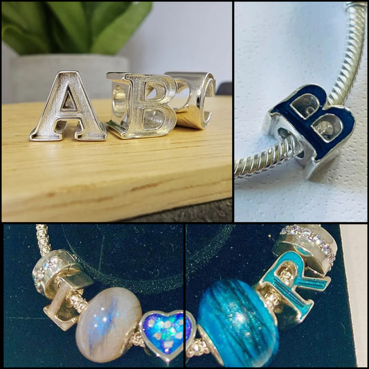 Initial Letter Bracelet Charm