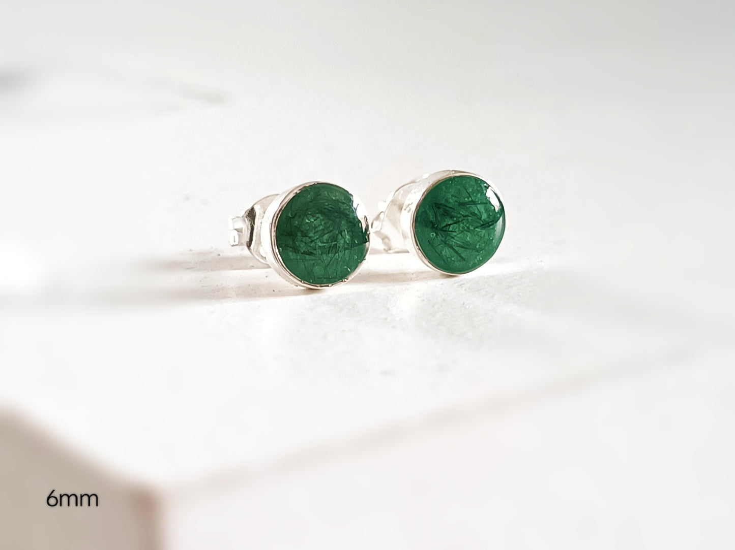 Round Stud Earrings