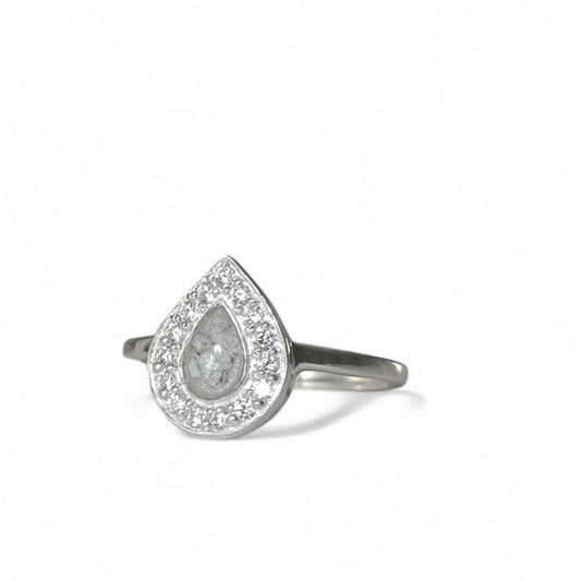 CZ Teardrop Ring